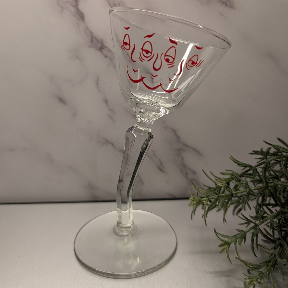 Vintage Tipsy 2 oz Glass